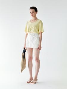 Jupe en jean taille haute vintage pour femme YUANBOFEI, jupe en jean décontractée boyfriend, jupe en jean rétro classique mini pour femme - Product Image 3