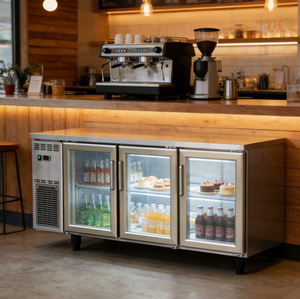 Congelador <span class=keywords><strong>Bajo</strong></span> <span class=keywords><strong>Encimera</strong></span> de Tres Puertas y Gran Capacidad, Refrigerador Comercial Duradero, Resistente a la Corrosión y de Alta Calidad - Product Image 2