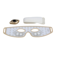 Masque oculaire de luminothérapie rouge 4D de nouvelle conception, microcourant EMS, luminothérapie rouge LED, masseur oculaire