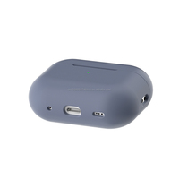 Casing Earphone TPU lembut tahan guncangan, casing Earphone TPU lembut, pelindung kulit silikon, pengisian daya nirkabel, OPP olahraga, untuk Airpods Pro 2