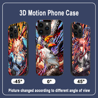 120 Designs Nouveaux Coques de Téléphone 3D Lenticulaires Créatives à la Mode, Autocollants Animés en Gros pour Différents Modèles de Téléphones