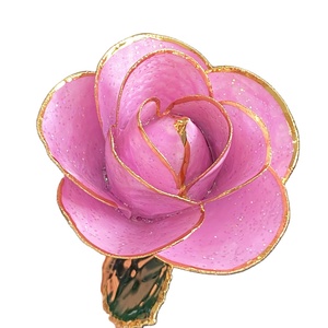 Regalo di san valentino Bar-bie rosa scintillio Glitter oro 24k rosa rosa fresca immersa in oro 24k regali di Rose conservati in oro 24k - Product Image 1