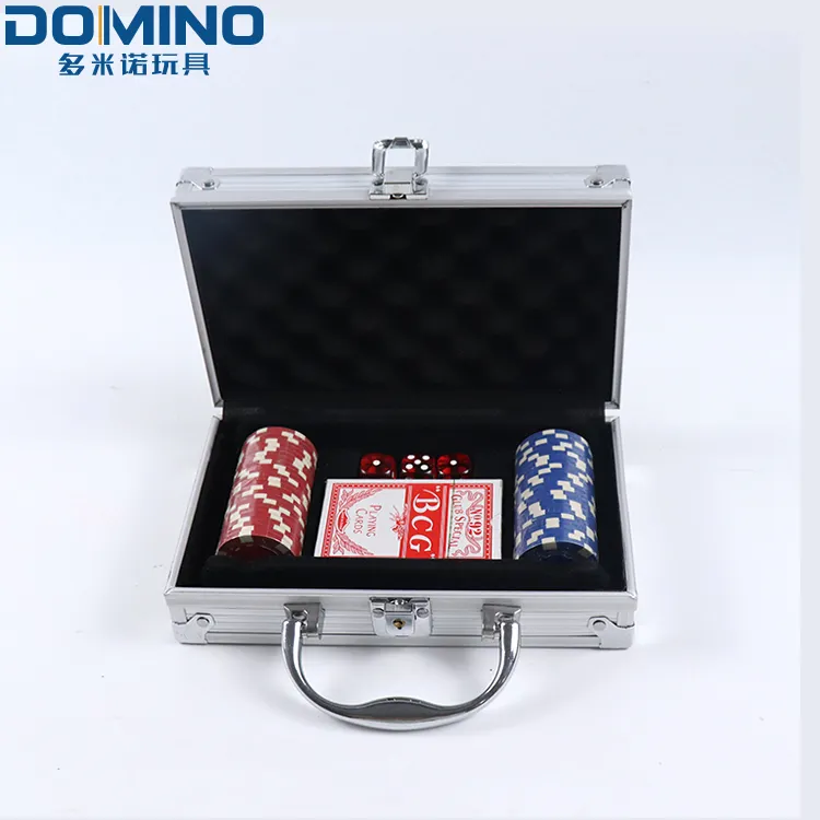 Professionele Custom Logo Keramische Gaming Poker Chips Klassieke Casino Chips 2 Kleuren Texas Poker Chips Set