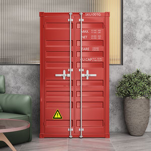 Gabinete de almacenamiento Vintage Industrial personalizado Saide, gabinetes creativos de lujo de hierro forjado para sala de estar, contenedor único, Bar para el hogar - Product Image 1