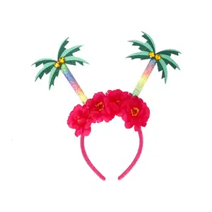 夏威夷风格椰子树头带沙滩花式头饰成人儿童派对嘉年华