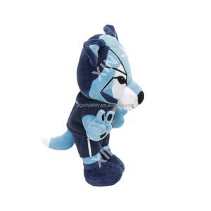 Peluche di <span class=keywords><strong>Lupo</strong></span> <span class=keywords><strong>Blu</strong></span> Piccolo in Piedi, Giocattolo di Peluche di <span class=keywords><strong>Lupo</strong></span> Ricamato con Servizio OEM ODM - Product Image 3