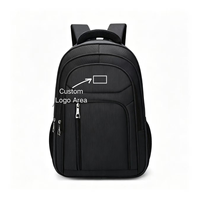 Sac à dos pour ordinateur portable en Oxford imperméable grande capacité, avec logo personnalisé, antivol, pour affaires, voyages et école, compatible avec les ordinateurs portables de 17 pouces