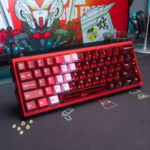 Keycaps PBT+PC trong suốt hình rừng xanh núi tuyết tương thích với bàn phím cơ Wooting60/87/108 - Product Image 3