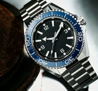 Montre de plongée automatique de haute qualité pour hommes, bracelet en acier inoxydable, cadran lumineux, étanche, montre-bracelet pour hommes d'affaires