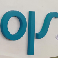 3D Aucune Lumière Fabriquées Lettre Canal Lettre Laser Cut Brosse En Acier Inoxydable Grand Or Métal Lettres Pour Mur