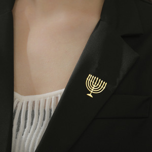 PDANY Spilla di Lusso in Metallo con Simbolo dell'Infinito, Spilla Esagramma Fulmineo in Acciaio Inossidabile per Camicie, Distintivi, Gioielli <span class=keywords><strong>Portafortuna</strong></span> - Product Image 3