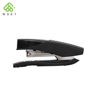 Agrafeuse manuelle de bureau Weishu WS-4250, de bonne qualité, pour le bureau et l'école, prix abordable, en plastique noir, capacité de 25 feuilles