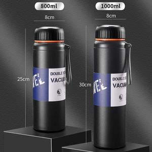 Botella de Agua Deportiva de Acero Inoxidable de Doble Pared y Boca Ancha de 32 oz con Tapa de Nuevo Diseño, Ideal para Deportes, con Filtro para Té - Product Image 6