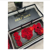 Coffret Cadeau de Roses Artificielles en Savon « Je t'aime » – Fleurs de Savon Personnalisables pour la Saint-Valentin