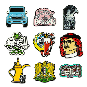 Cá nhân hoá kim loại yemen saudi kuwait UAE oman điện thoại nhãn dán keo thiết kế logo biểu tượng 3m keo ve áo Pin cho DIY điện thoại nhãn dán - Product Image 5