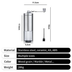 Custom Logo Metal Handheld Portable Stainless Steel <b>Mini</b> Coffee <b>Grinder</b> for Home Use - Product Image 2