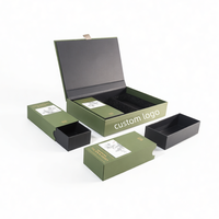 Scatola Rigida Portatile Personalizzata per Set Regalo con Chiusura Magnetica, Rivestimento in Spugna, Lussuosa Confezione in Carta con Coperchio Ribaltabile e Design a Scomparti