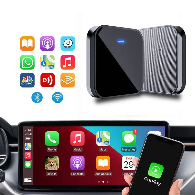 PhoebusLink universale carplay portatile Smartbox Plug and Play CarPlay adattatore Wireless dongle OEM opzioni disponibili