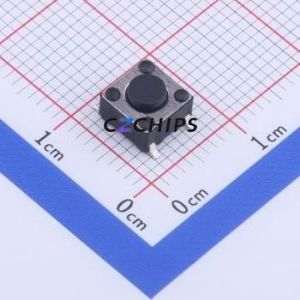 GT-TC089C-H043-L1 Tactile Switch SMD-4P,6x6mm Switch Single Pole Single Throw Round Button 1N Vertical Mount - Product Image 1