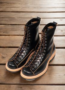 Stivali Monkey Boots resistenti con cuciture Goodyear-Welted, stile robusto, in vera pelle Heritage, con punta Moc Toe, per <span class=keywords><strong>uomo</strong></span>. - Product Image 5