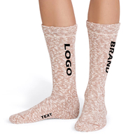 Chaussettes en laine mérinos personnalisées / Chaussettes décontractées en nylon avec logo personnalisé sur le corps, antibactériennes et écologiques pour femmes