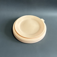 Assiette en céramique incassable pour enfants avec manchon en silicone, ventouse antidérapante, sans BPA, qualité alimentaire, résistante à la chaleur, écologique