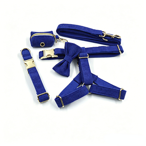 Custom Design Cute Pattern Pet Outdoor Harness Set Wholesale Luxury Matching <b>Collar</b> & Leash Soft Wear-resistant Dog Walking Gear - Product Image 5