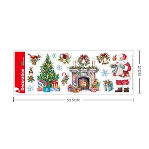 Decorazione elettrostatica di natale "Santa Claus" 59.5x21 cm-adesivi decorativi - Product Image 1