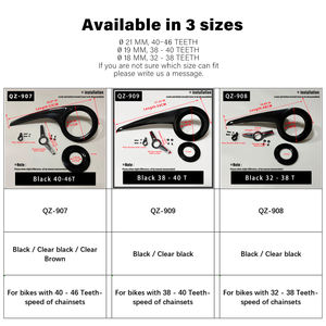 Housse de protection de chaîne de vélo 3 tailles pour plateaux 32-46T Pignon Pédalier Protection de vélo Accessoires <span class=keywords><strong>VTT</strong></span> - Product Image 4