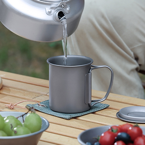 TA1 Titanlegierung Europäischer Stil Ganzjahres-Überlebens-Outdoor-Kochtopf & Pfannen Camping-Set 500-teilig <span class=keywords><strong>STARCAMP</strong></span> HX-TKT03 - Product Image 5