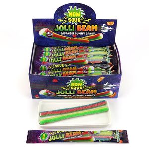 HALAL 2 pz. <span class=keywords><strong>Jolly</strong></span> Bean Licorice Sour - Caramelle Gommose a Forma di Paglia con Ripieno di Polvere Acida - Product Image 2