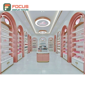 Sistema de Exhibición Modular de Madera Sólida para Interiores de Tiendas Profesionales, Solución Llave en Mano, Diseño de Tienda de Belleza - Product Image 6