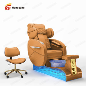 Großhandel Innovative Pediküre-Stationen mit Mehreren Funktionen Spa-<span class=keywords><strong>Salon</strong></span>-Möbel Brauner Massage-Pediküre-Stuhl - Product Image 3