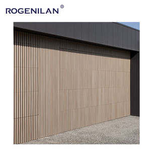 Industrial 16x7 10x10 9x9 Oem <span class=keywords><strong>Puerta</strong></span> Acordeón Tilt Up Automático Marrón Rejilla de aluminio Puertas de garaje a la venta - Product Image 2