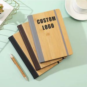 Custom Leather Pu Notebook Strap <b>A5</b> Business <b>Notepad</b> Office Gift Personalized Set With Logo - Product Image 1