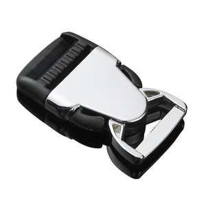 Side Release Buckle Zinc Alloy 25mm Silver <b>Black</b> Durable Bag Accessories For Waist <b>Backpack</b> Shoulder Luggage <b>School</b> Bag - Product Image 4