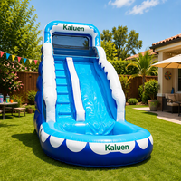 Toboggan aquatique gonflable géant Shark Wave en PVC pour enfants et adultes, idéal pour les événements et la location commerciale en extérieur
