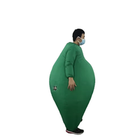Costumes gonflables de gros homme vert pour hommes adultes