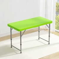 Meubles d'extérieur, table pliante portable, petite table réglable en hauteur, minimaliste, moderne, en polyéthylène PE pour usage domestique