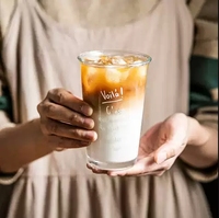 Verres à bière classiques promotionnels de 350 ml, mugs à large ouverture, verres à café glacé imprimés pour boire