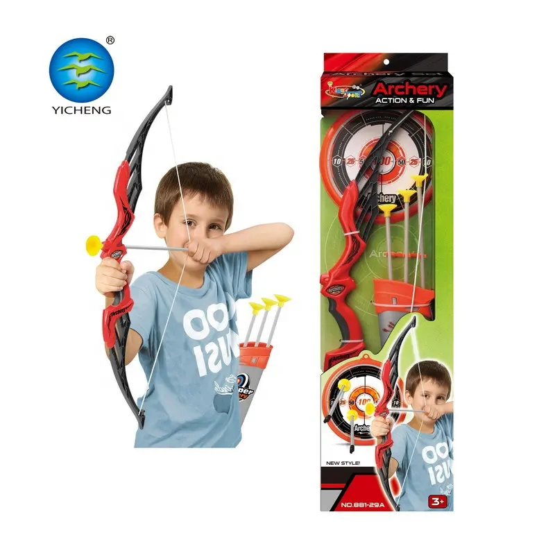 2022 Yicheng New Outdoor Plastic Sport Game Archery Toy Bow And Arrow For Boys