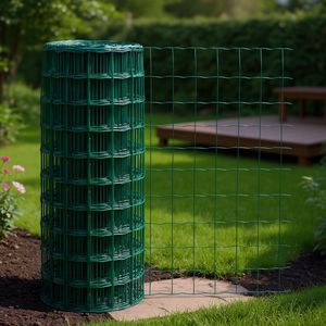 Valla de Acero Euro de 32.8 pies x 3.3 pies, Revestida de PVC Verde, para Jardín y Uso en Exteriores - Product Image 2