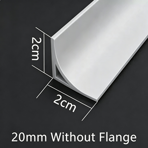 Profilé d'<span class=keywords><strong>angle</strong></span> en <span class=keywords><strong>PVC</strong></span> <span class=keywords><strong>blanc</strong></span> arrondi pour la protection des murs contre les chocs et la sécurité - Product Image 3