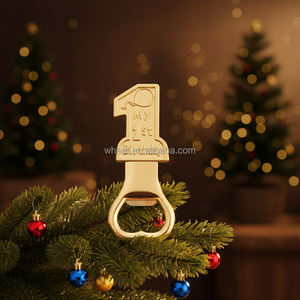 Faveurs de fête prénatale : Décapsuleur en alliage de zinc doré, 1 design, personnalisable avec logo, pour <span class=keywords><strong>anniversaire</strong></span>, premier <span class=keywords><strong>anniversaire</strong></span>, souvenir pour bébé fille - Product Image 3