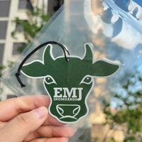 Diffuseur de parfum pour voiture en papier, avec logo personnalisé Cerf de la forêt, toutes senteurs, clips désodorisants pour voiture