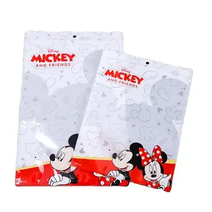 New Arrival Custom Cartoon Digital Printing Candy & Chocolate Food Grade Packing Zipper Bags with Transparent Window