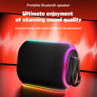 Altavoz Inalámbrico BT Portátil, Mini Subwoofer, Resistente al Agua, con Logotipo Personalizado de Fábrica, LED RGB de 5W