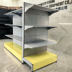 כבד מחורר בחזרה אור ירוק מדפים סופרמרקט מדפים גונדולה מתכת יצרן מדפים - Product Image 3