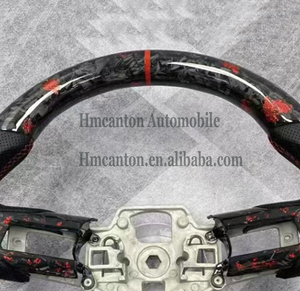 Nuevo Volante Deportivo de Fibra de Carbono Forjada y Cuero Perforado para Ford Mustang - Product Image 6