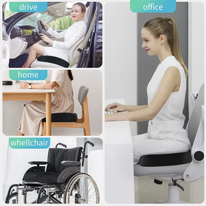 Soulagement de la <span class=keywords><strong>douleur</strong></span> <span class=keywords><strong>cervicale</strong></span> Housse amovible ergonomique Chaise Design Bureau Anti-dérapant Mousse à mémoire <span class=keywords><strong>Coussin</strong></span> de siège orthopédique - Product Image 3